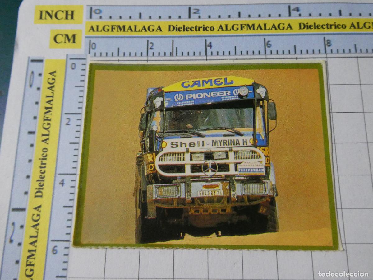 Pegatinas de colecci&oacute;n: PEGATINA CROMO CROMITO. COCHES. CAMI&Oacute;N MERCEDES RALLY PARIS DAKAR. 17