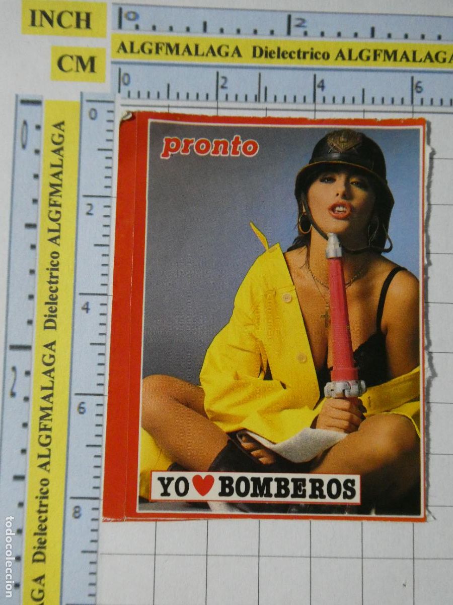 Pegatinas de colecci&oacute;n: PEGATINA CROMO CROMITO. REVISTA PRONTO. CANTANE ACTRIZ ER&Oacute;TICA. SABRINA SALERNO. BOMBEROS. 20