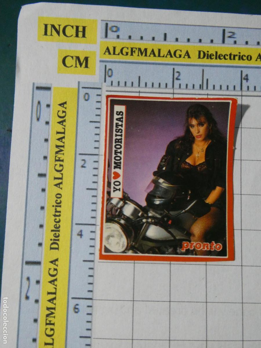 Pegatinas de colecci&oacute;n: PEGATINA CROMO CROMITO. REVISTA PRONTO. CANTANE ACTRIZ ER&Oacute;TICA. SABRINA SALERNO. MOTORISTAS. 23