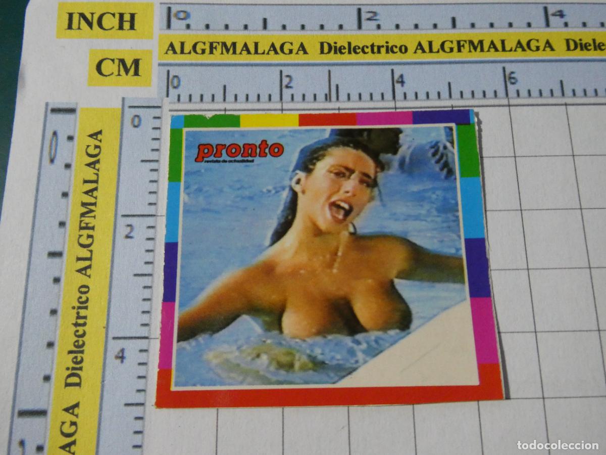 Pegatinas de colecci&oacute;n: PEGATINA CROMO CROMITO. REVISTA PRONTO. CANTANE ACTRIZ ER&Oacute;TICA. SABRINA SALERNO. TOPLESS PISCINA. 25