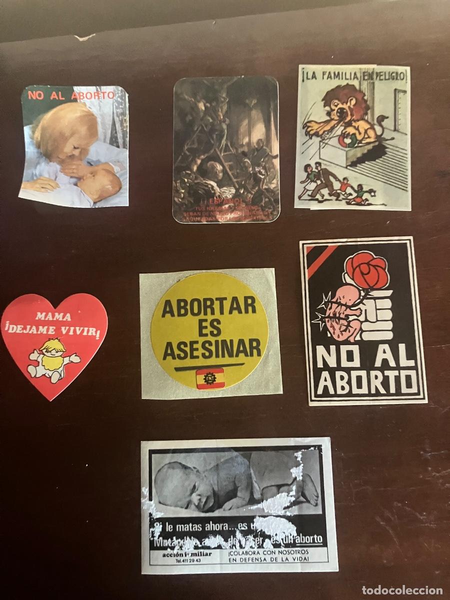 Pegatinas de colecci&oacute;n: 7 PEGATINAS, NO AL ABORTO - Foto 1