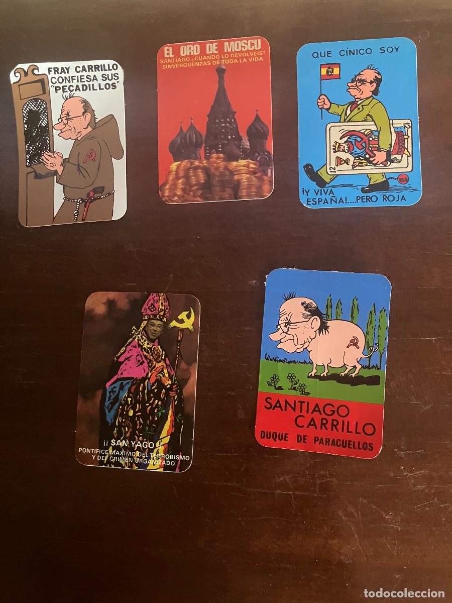 Pegatinas de colecci&oacute;n: 5 PEGATINAS DE SANTIAGO CARRILLO