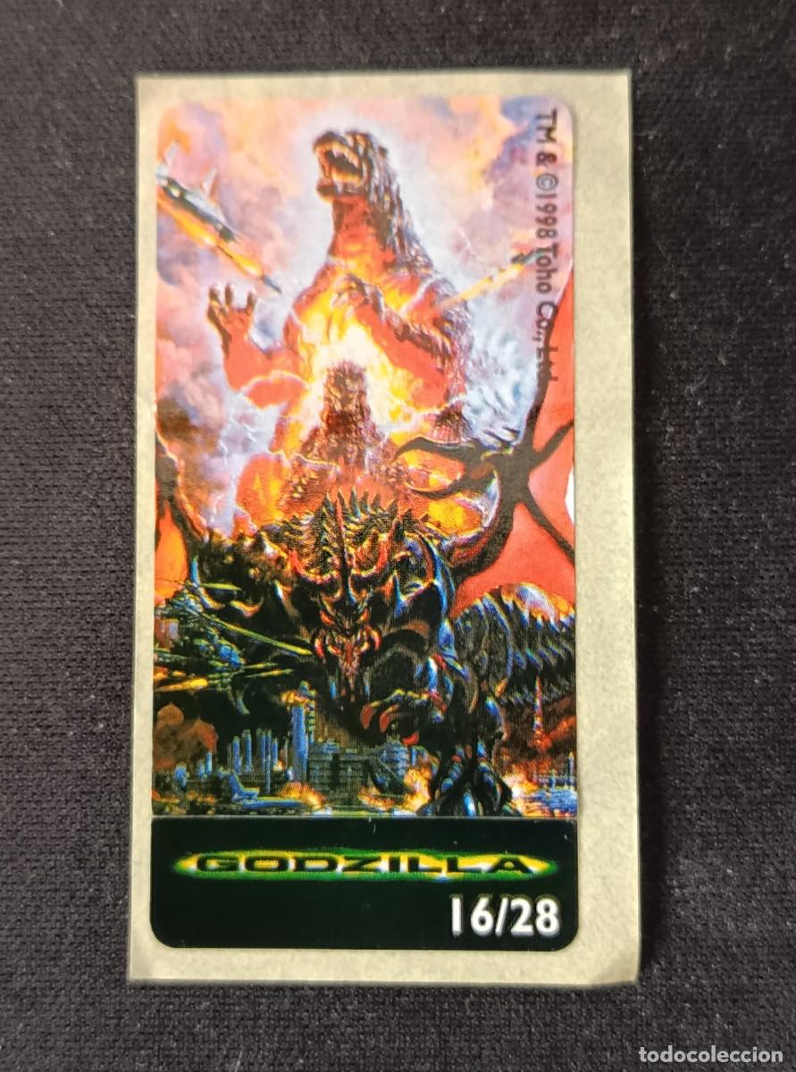 Pegatinas de colecci&oacute;n: PEGATINA CHICLE GODZILLA 16/28