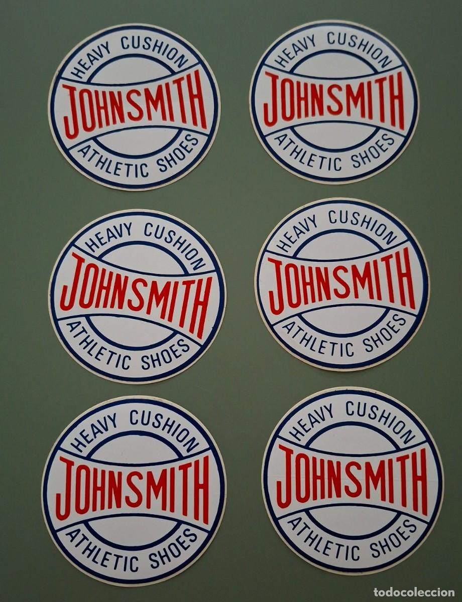 Pegatinas de colecci&oacute;n: LOTE DE 6 ADHESIVOS PEGATINAS, MARCA DEPORTIVA JOHN SMITH - HEAVY CUSHION, ATHLETIC SHOES ..A3571