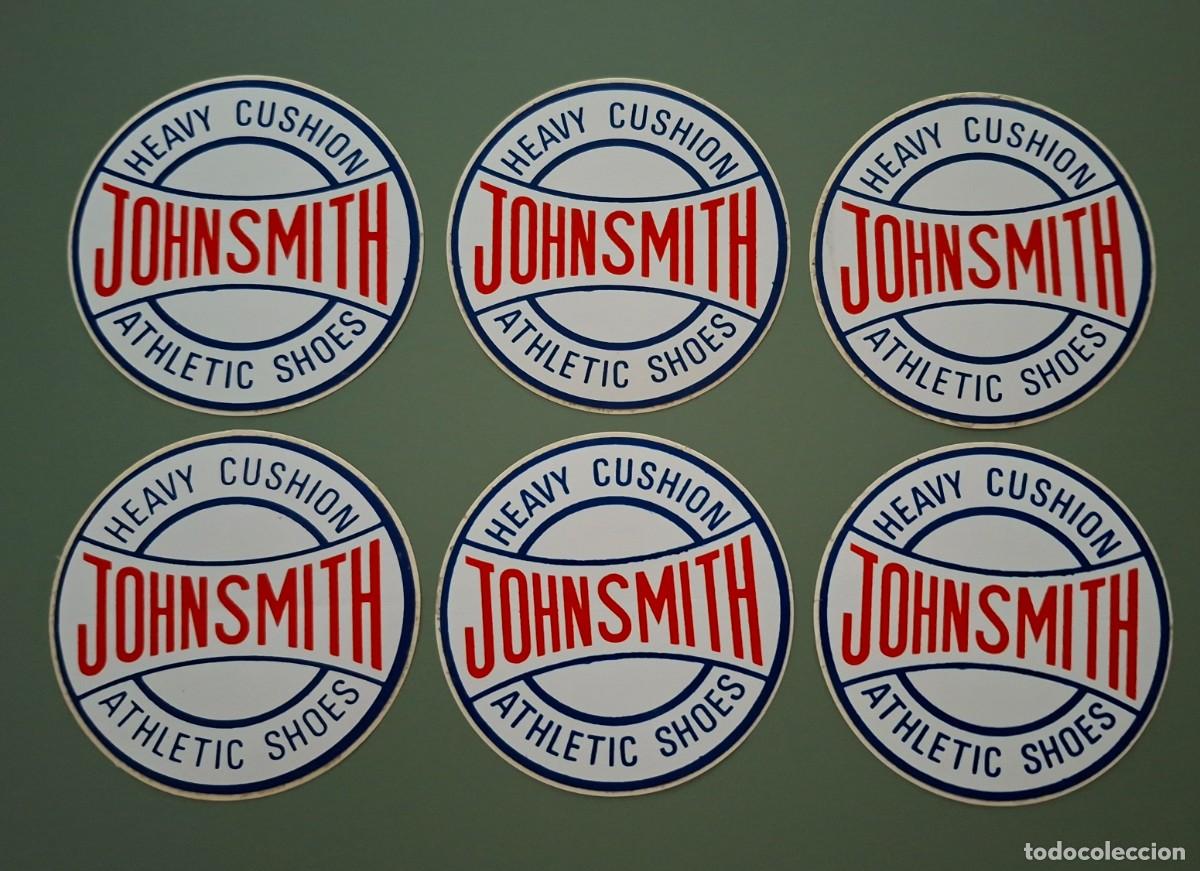 Pegatinas de colecci&oacute;n: LOTE DE 6 ADHESIVOS PEGATINAS, MARCA DEPORTIVA JOHN SMITH - HEAVY CUSHION, ATHLETIC SHOES ..A3572