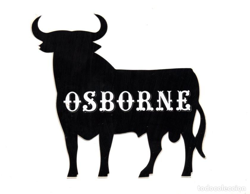 Pegatinas de colecci&oacute;n: ADHESIVO SILUETA NEGRA DEL EMBLEM&Aacute;TICO TORO DE OSBORNE