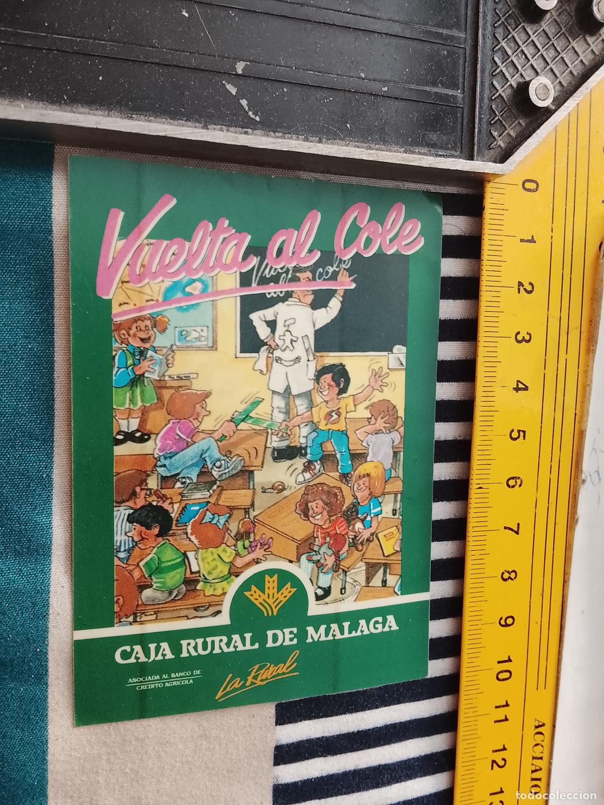Pegatinas de colecci&oacute;n: PEGATINA VUELTA AL COLE CAJA RURAL DE MALAGA