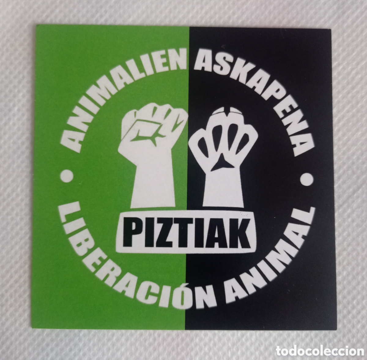Pegatinas de colecci&oacute;n: Pegatina pol&iacute;tica Piztoak