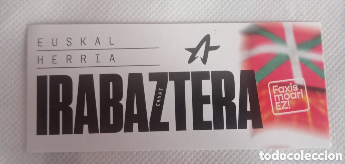 Pegatinas de colecci&oacute;n: Pegatina pol&iacute;tica Irabaztera