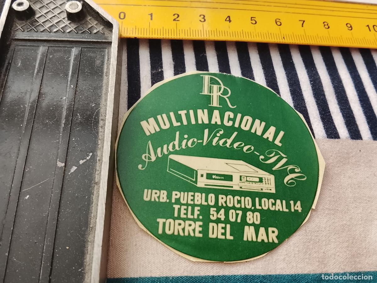 Pegatinas de colecci&oacute;n: PEGATINA MULTINACIONAL AUDIO VIDEO TVE TORRE DEL MAR