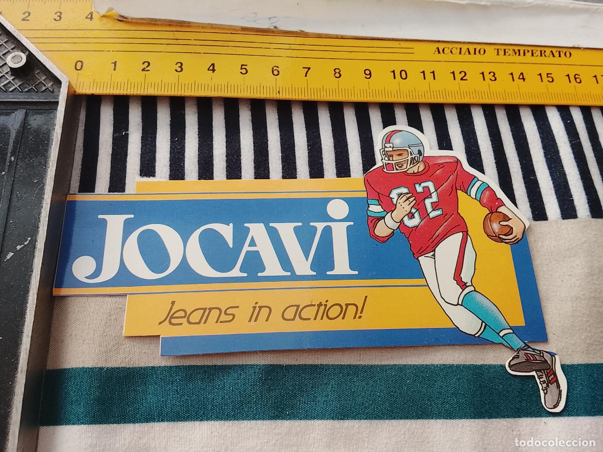Pegatinas de colecci&oacute;n: PEGATINA JEANS IN ACTION JOCAVI RUGBI FUTBOL AMERICANO