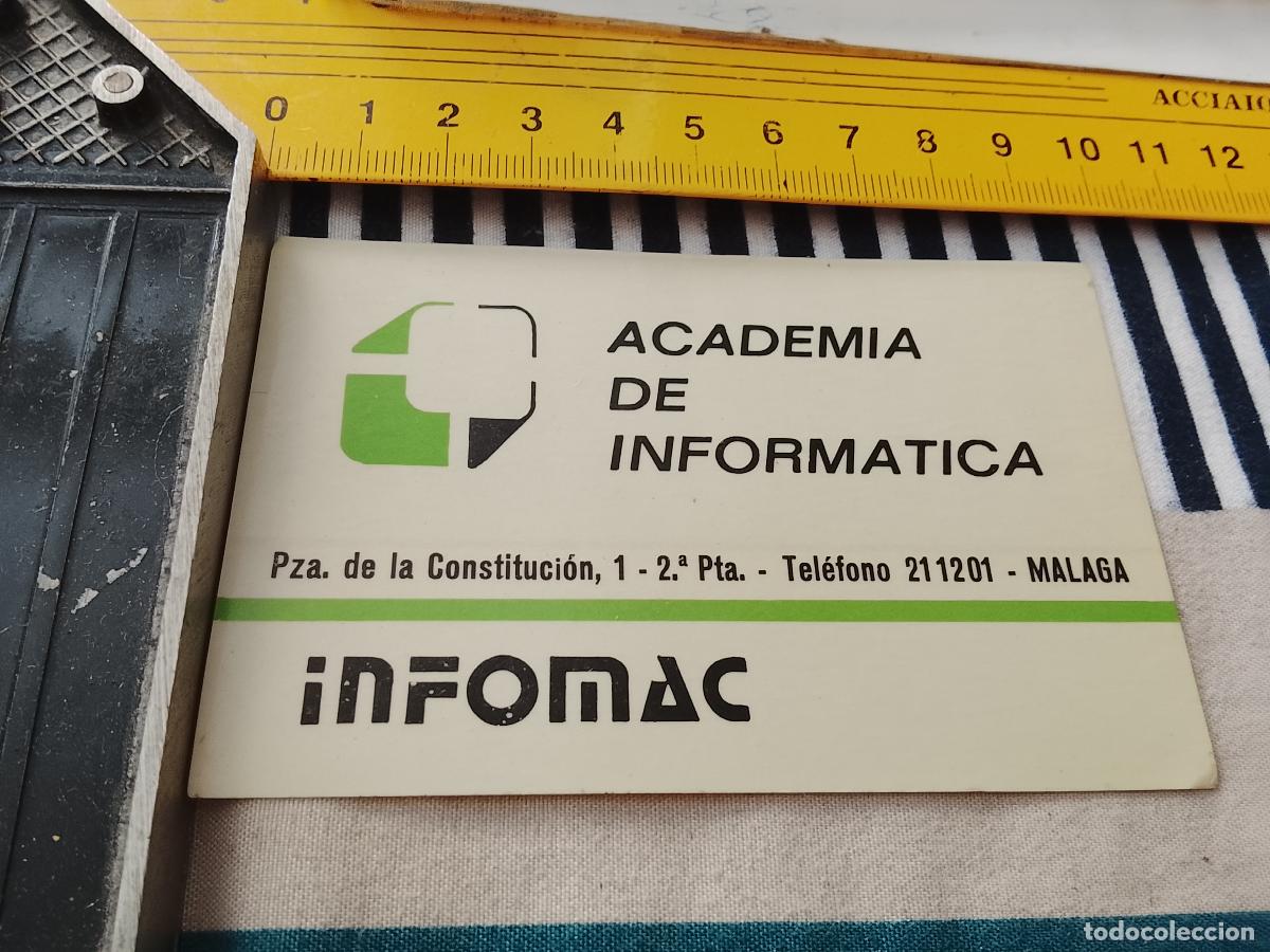 Pegatinas de colecci&oacute;n: PEGATINA PUBLICITARIA MALAGA ACADEMIA DE INFROMATICA INFOMAC