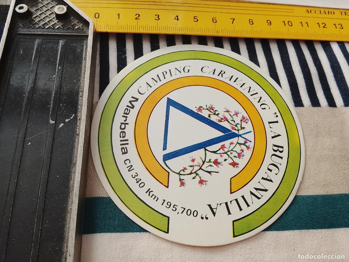 Pegatinas de colecci&oacute;n: PEGATINA PUBLICITARIA CAMPING CARAVANING LA BUGAMBILLA MARBELLA MALAGA
