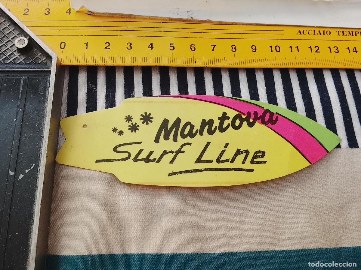 Pegatinas de colecci&oacute;n: PEGATINA PUBLICITARIA SURFERA MANTOVA SURF LINE