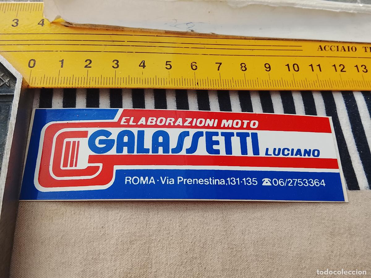 Pegatinas de colecci&oacute;n: PEGATINA PUBLICITARIA MOTOS GALASSETTI LUCIANO ROMA