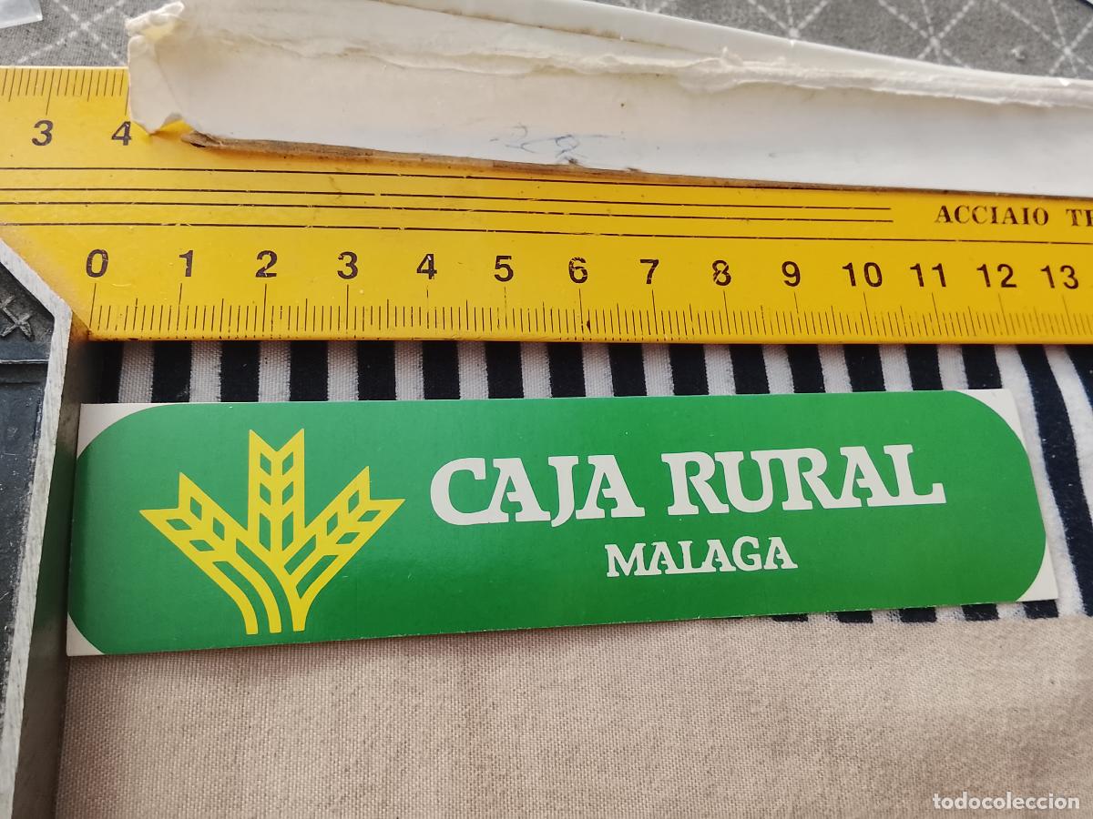 Pegatinas de colecci&oacute;n: PEGATINA PUBLICITARIA CAJA RURAL MALAGA
