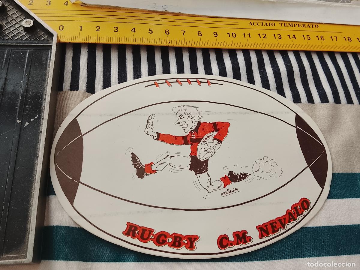 Pegatinas de colecci&oacute;n: PEGATINA PUBLICITARIA DEPORTE RUGBY COLEGIO MAYOR C.M. NEVALO