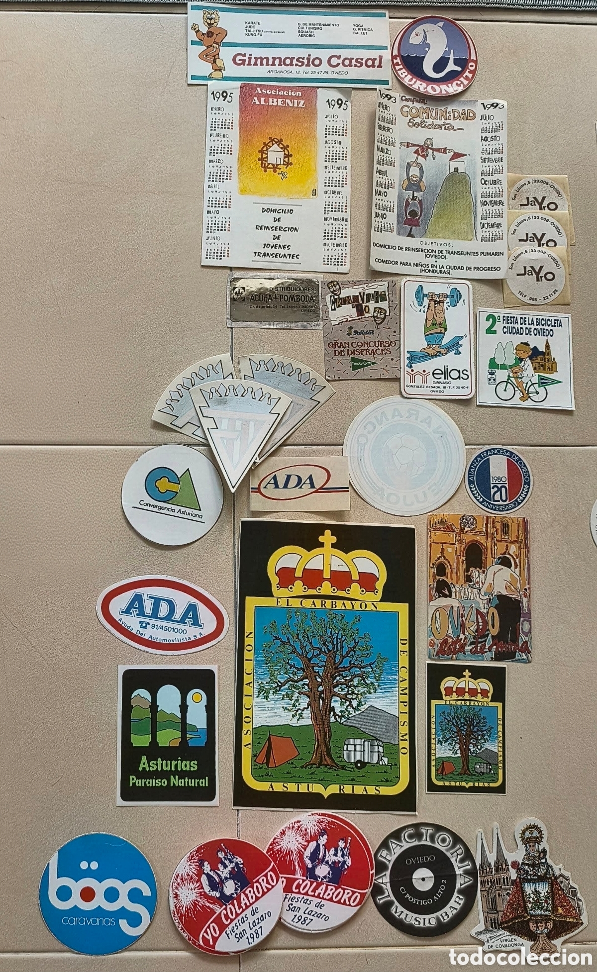 Pegatinas de colecci&oacute;n: Primer lote: Pegatinas sin estrenar tem&aacute;tica Asturias 80's 90's