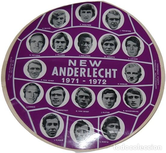 Pegatinas de colecci&oacute;n: PEGATINA GIGANTE EQUIPO ANDERLECHT TEMPORADA 1971-1972 ORIGINAL&iexcl;&iexcl;&iexcl;