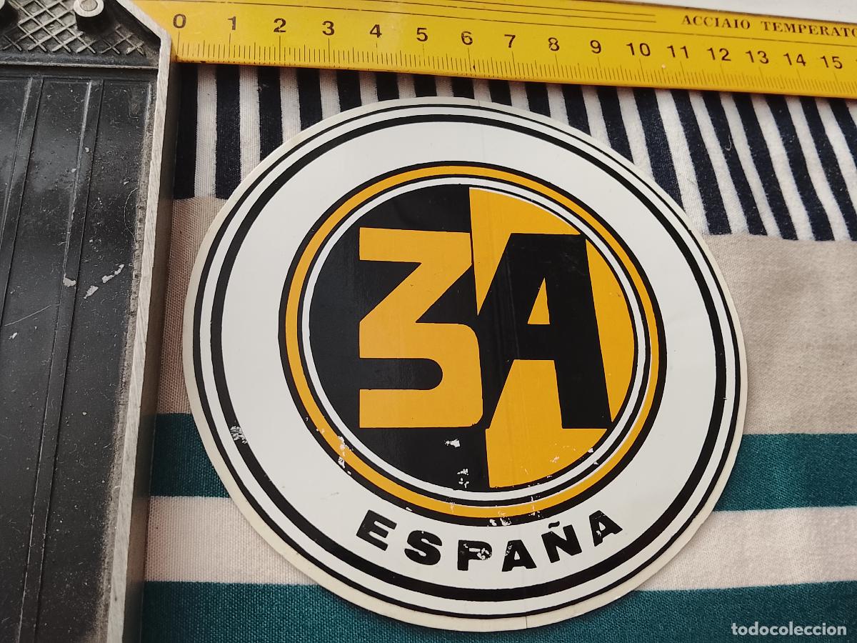 Pegatinas de colecci&oacute;n: PEGATINA PUBLICITARIA 3A ESPA&Ntilde;A