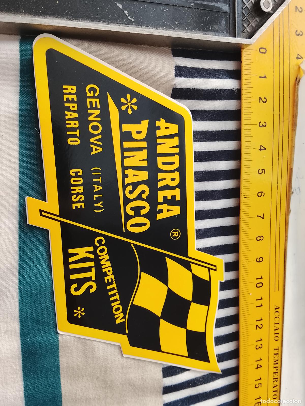 Pegatinas de colecci&oacute;n: PEGATINA PUBLICITARIA COMPETICION CARRERA ANDREA PINASCO GENOVA ITALIA ITALY