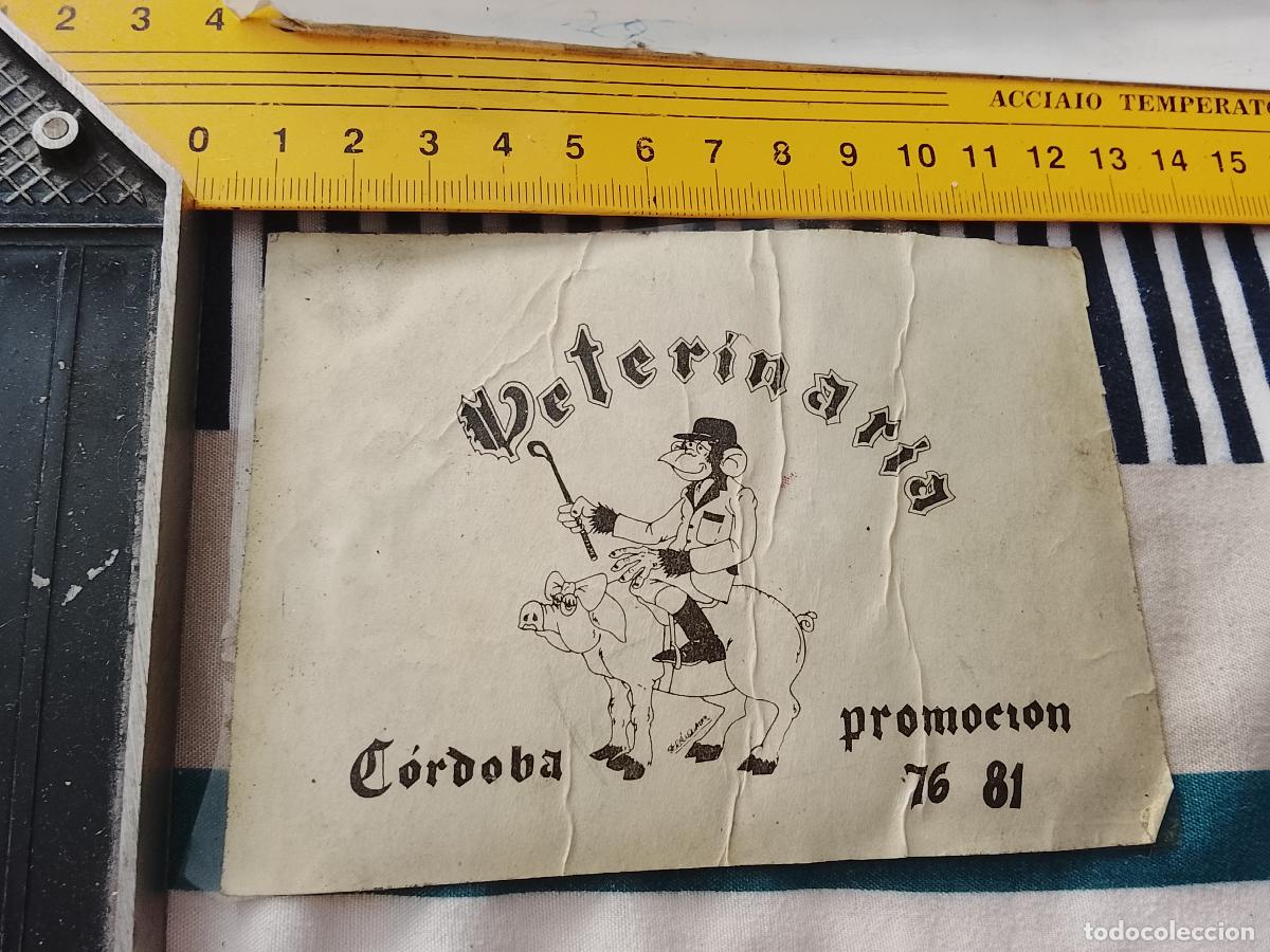 Pegatinas de colecci&oacute;n: PEGATINA PUBLICITARIA UNIVERSITARIA VETERINARIA CORDOBA 76 81 PEGADA A FISO