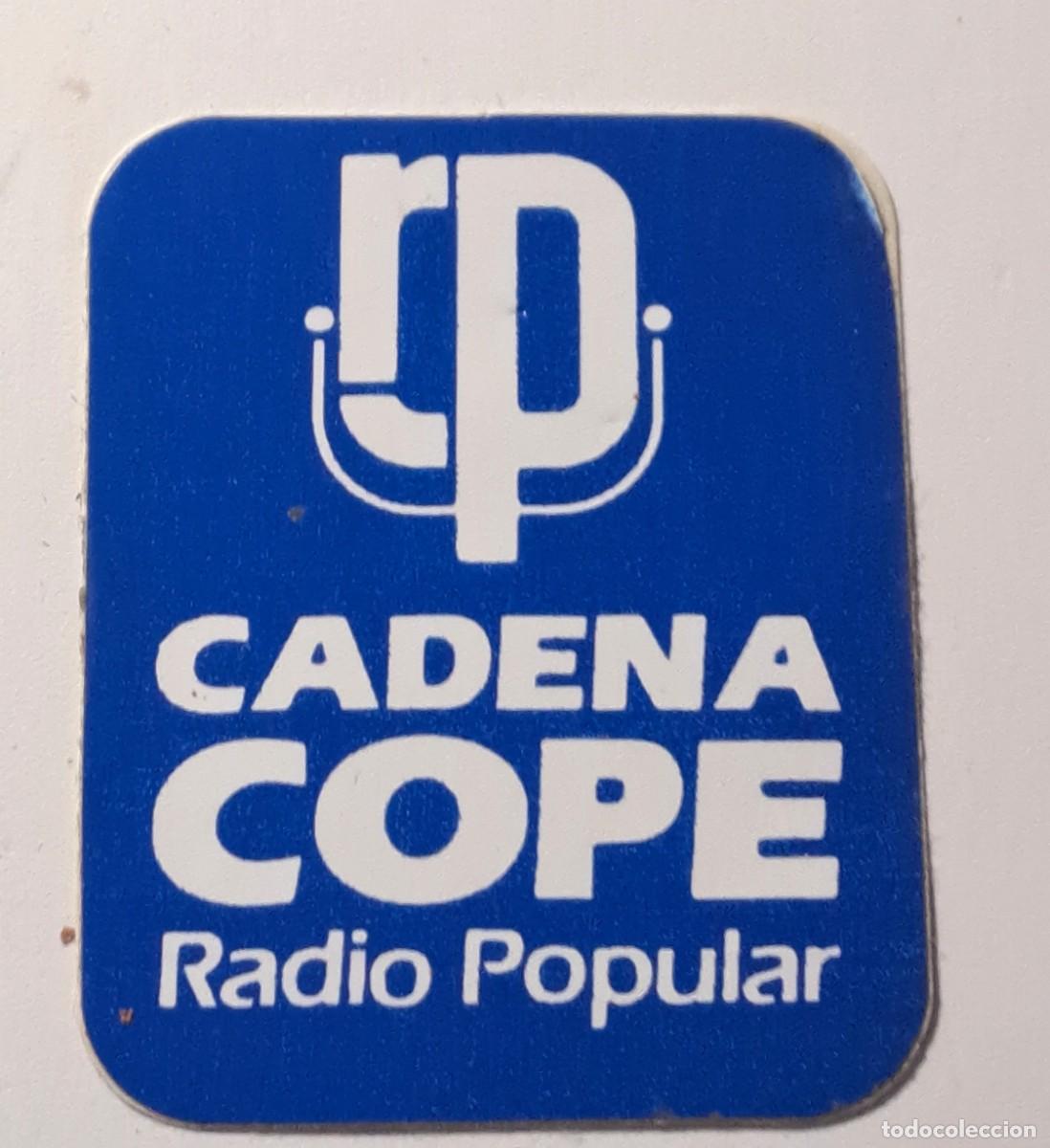 Pegatinas de colecci&oacute;n: ANTIGUA PEGATINA CADENA COPE RADIO POPULAR (5,5 x 4,5 cm)