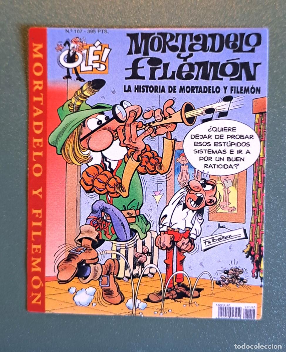 Pegatinas de colecci&oacute;n: PEGATINA MORTADELO Y FILEMON - PORTADA COLECCION OLE (7,5 x 6 cm)