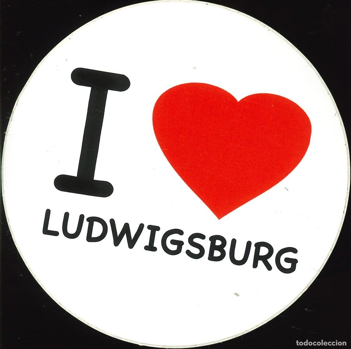 Pegatinas de colecci&oacute;n: PEGATINA - ADHESIVO - EXTRANJERAS - ALEMANIA - I LOVE LUDWIGSBURG