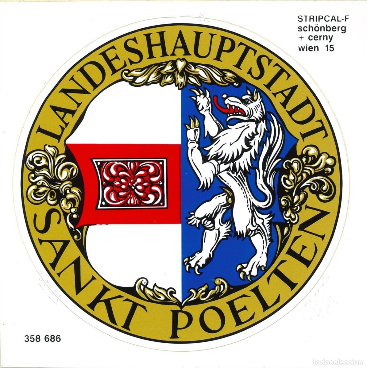 Pegatinas de colecci&oacute;n: PEGATINA - ADHESIVO - EXTRANJERAS - ALEMANIA - LANDESHAUPTSTADT SANKT POELTEN