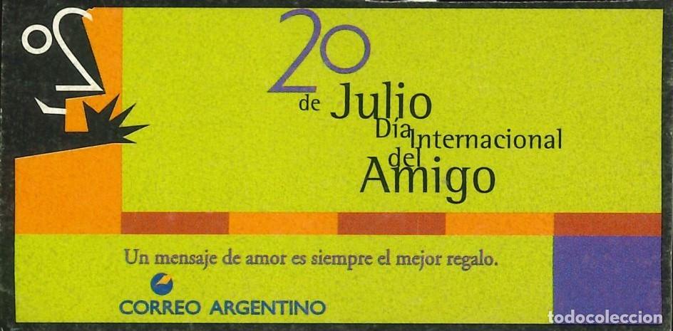 Pegatinas de colecci&oacute;n: PEGATINA - ADHESIVO - EXTRANJERAS - ARGENTINA - CORREO ARGENTINO -20 JULIO - DIA INTERNACIONAL AMIGO