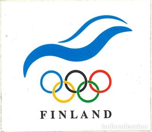 Pegatinas de colecci&oacute;n: PEGATINA - ADHESIVO - EXTRANJERAS - FINLANDIA - EMBLEMA JUEGOS OLIMPICOS