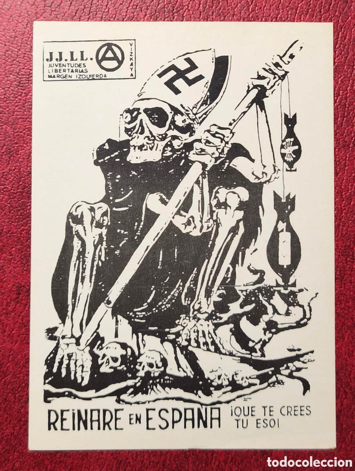 Pegatinas de colecci&oacute;n: Pegatina de las Juventudes libertarias. Bilbao. A&ntilde;os '80
