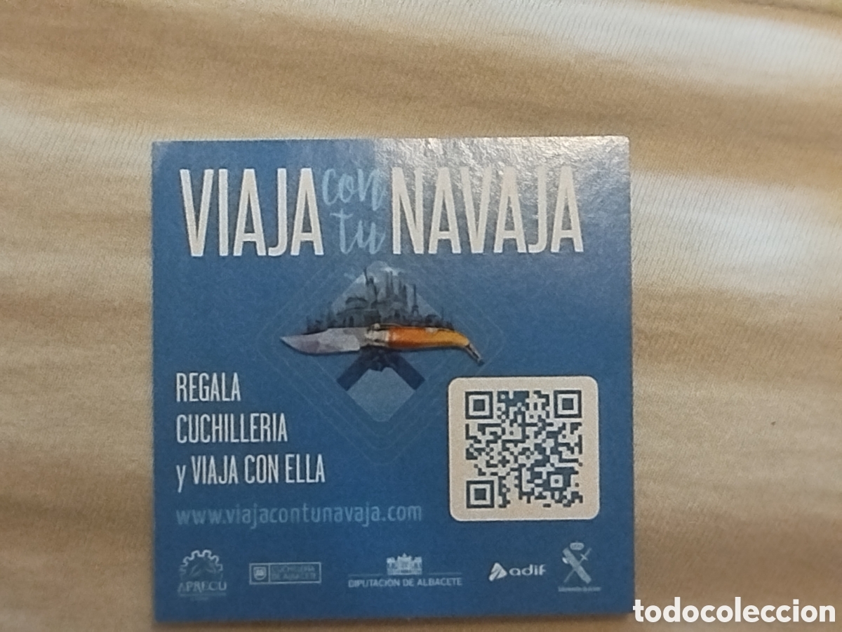 Pegatinas de colecci&oacute;n: Pegatina viaja con tu navaja