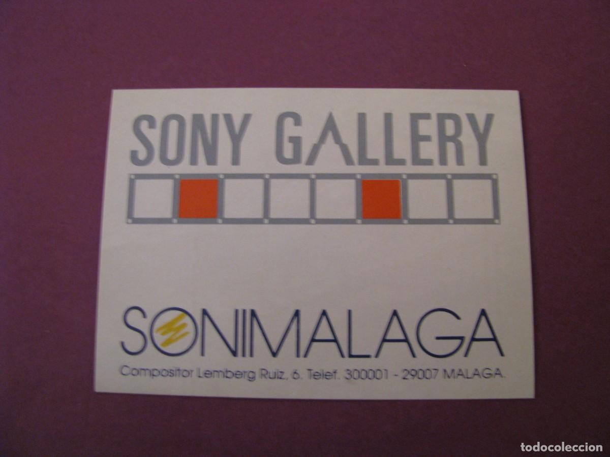 Pegatinas de colecci&oacute;n: PEGATINA SONY GALLERY SONIMALAGA, MALAGA. 7X5 CM