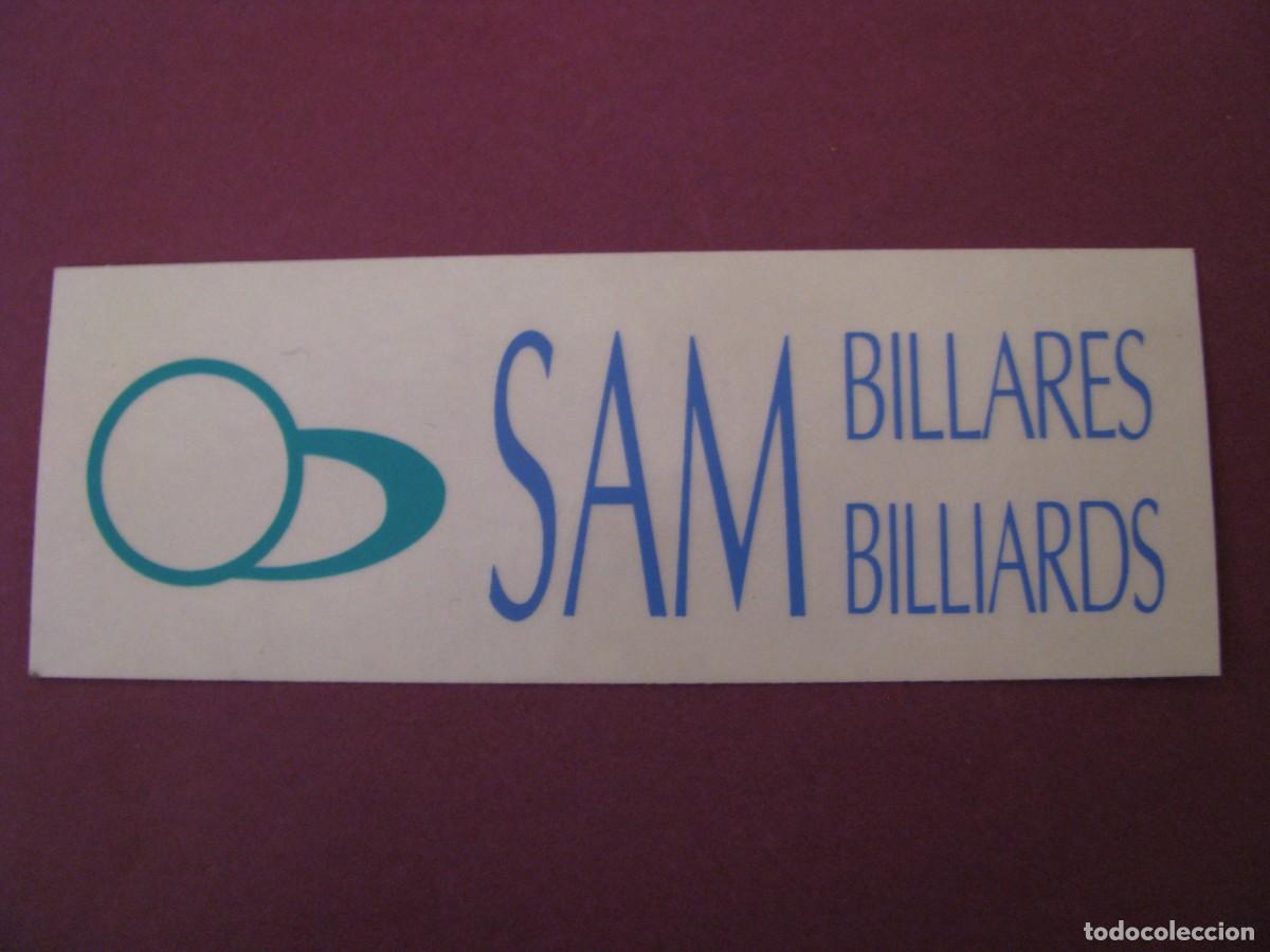 Pegatinas de colecci&oacute;n: PEGATINA DE BILLARES SAM. 11X4 CM