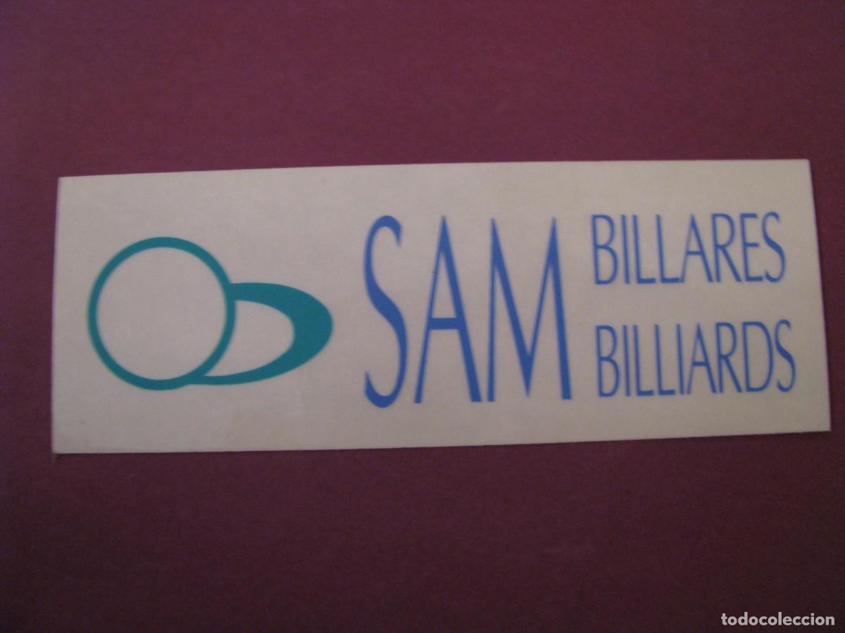 Pegatinas de colecci&oacute;n: PEGATINA DE BILLARES SAM. 11X4 CM