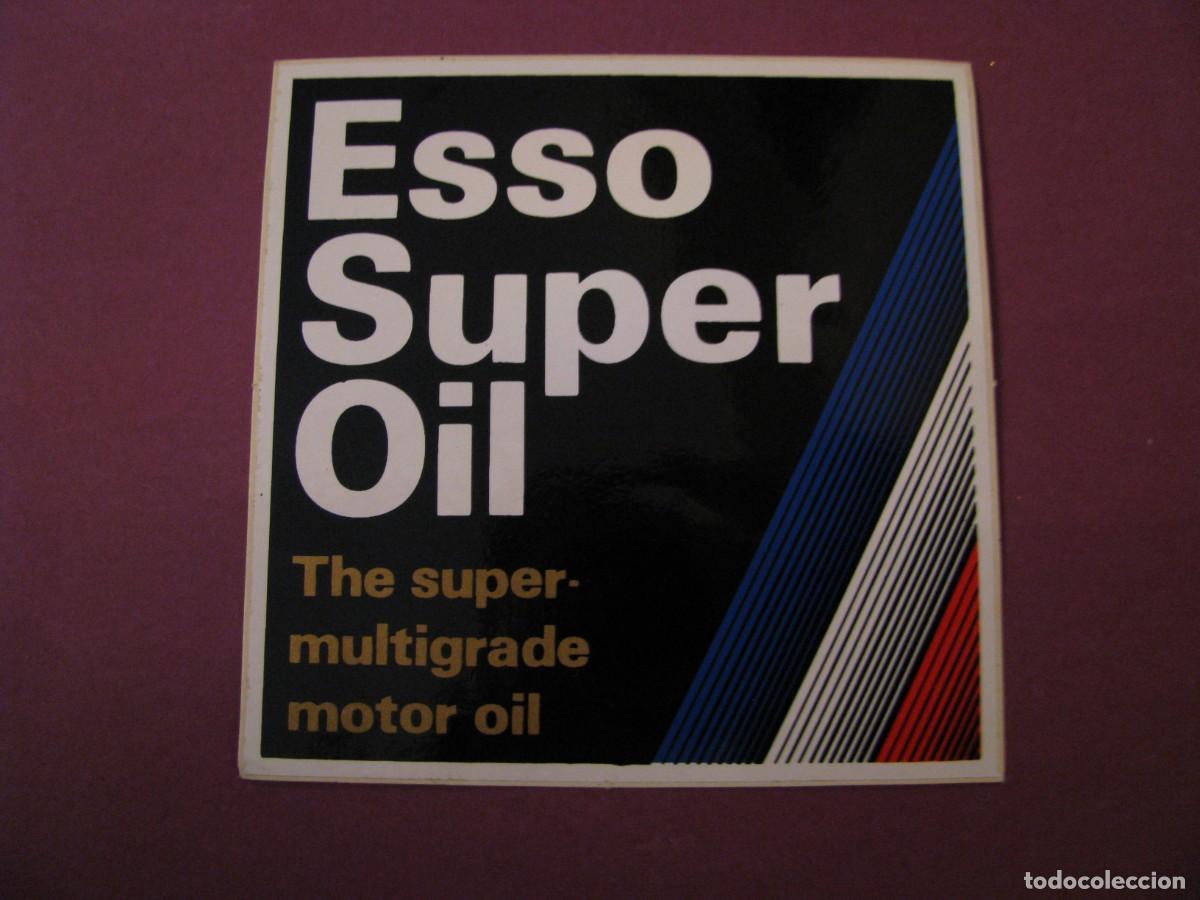 Pegatinas de colecci&oacute;n: PEGATINA ESSO SUPER OIL. 9X9 CM