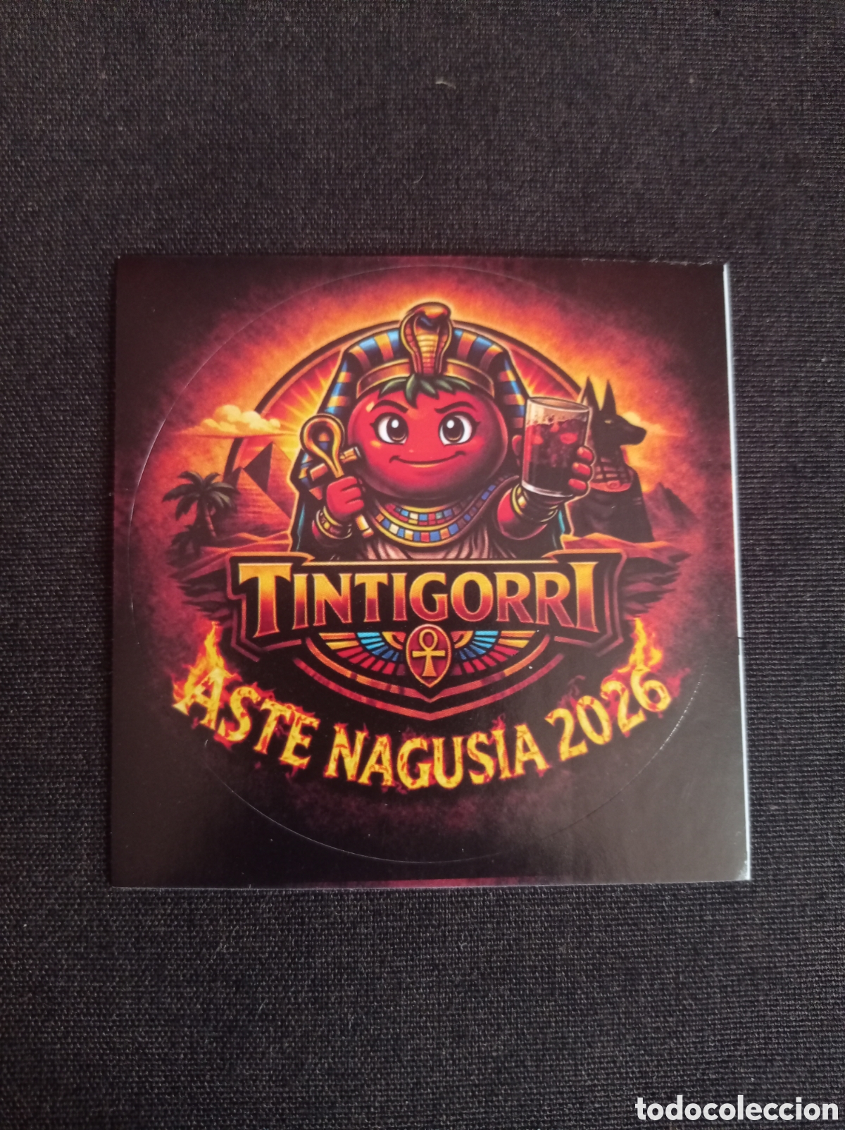 Pegatinas de colecci&oacute;n: Pegatina de la comparsa tintigorri