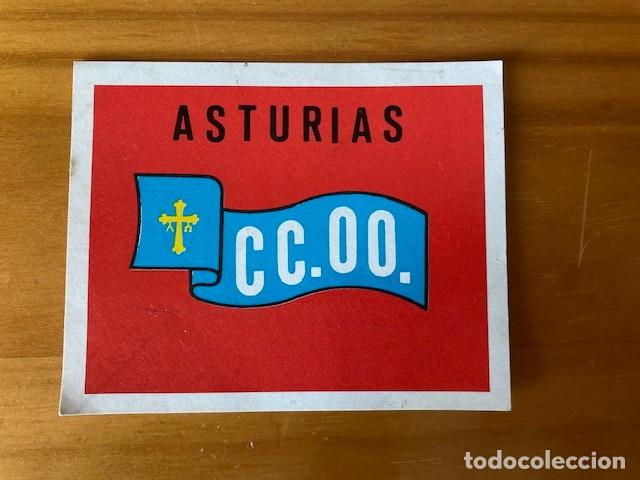 Pegatinas de colecci&oacute;n: PEGATINA ASTURIAS CC.OO.