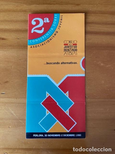 Pegatinas de colecci&oacute;n: PEGATINA 2&ordf; CONFERENCIA SOBRE ASOCIACIONISMO JUVENIL 1990 ASTURIAS
