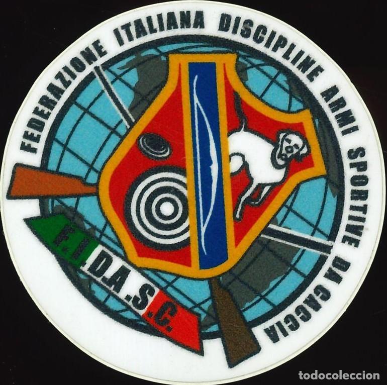 Pegatinas de colecci&oacute;n: PEGATINA - ADHESIVO - EXTRANJERAS - ITALIA - FEDERACION ITALIANA DE CAZA DEPORTIVA