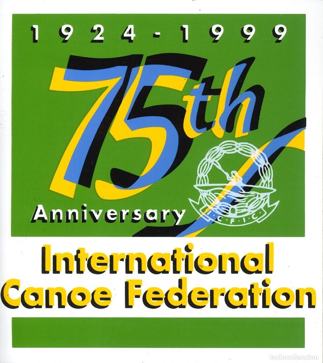Pegatinas de colecci&oacute;n: PEGATINA - ADHESIVO - EXTRANJERAS - SUIZA - 75&ordm; ANIVERSARIO FEDERACION INTERNACIONAL CANOA