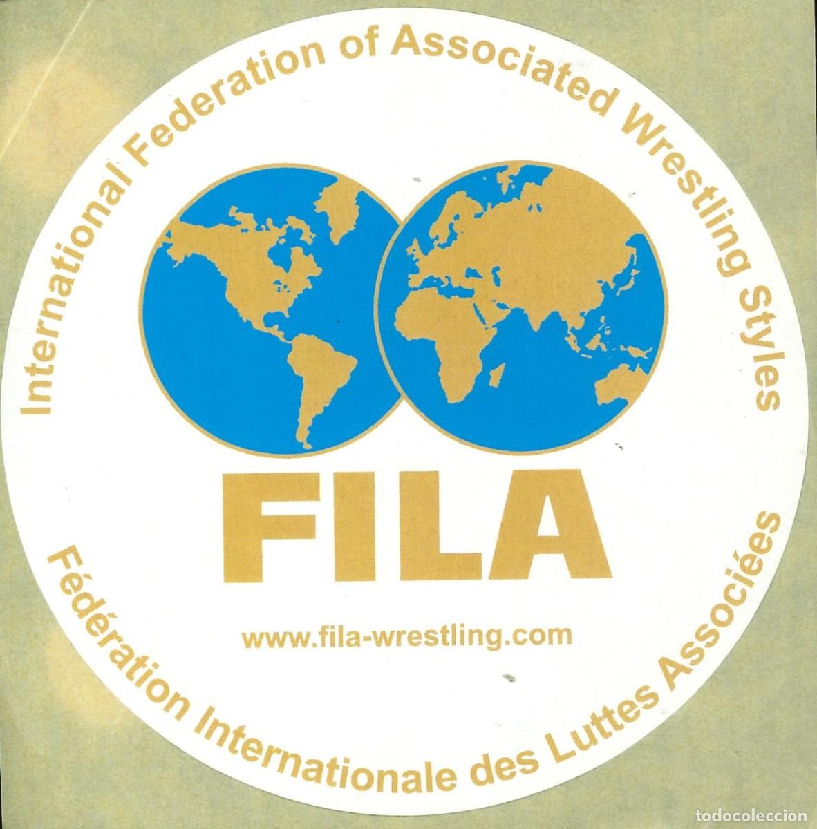 Pegatinas de colecci&oacute;n: PEGATINA - ADHESIVO - EXTRANJERAS - SUIZA - FEDERATION INTERNATIONALE DES LUTTES ASSOCIEES