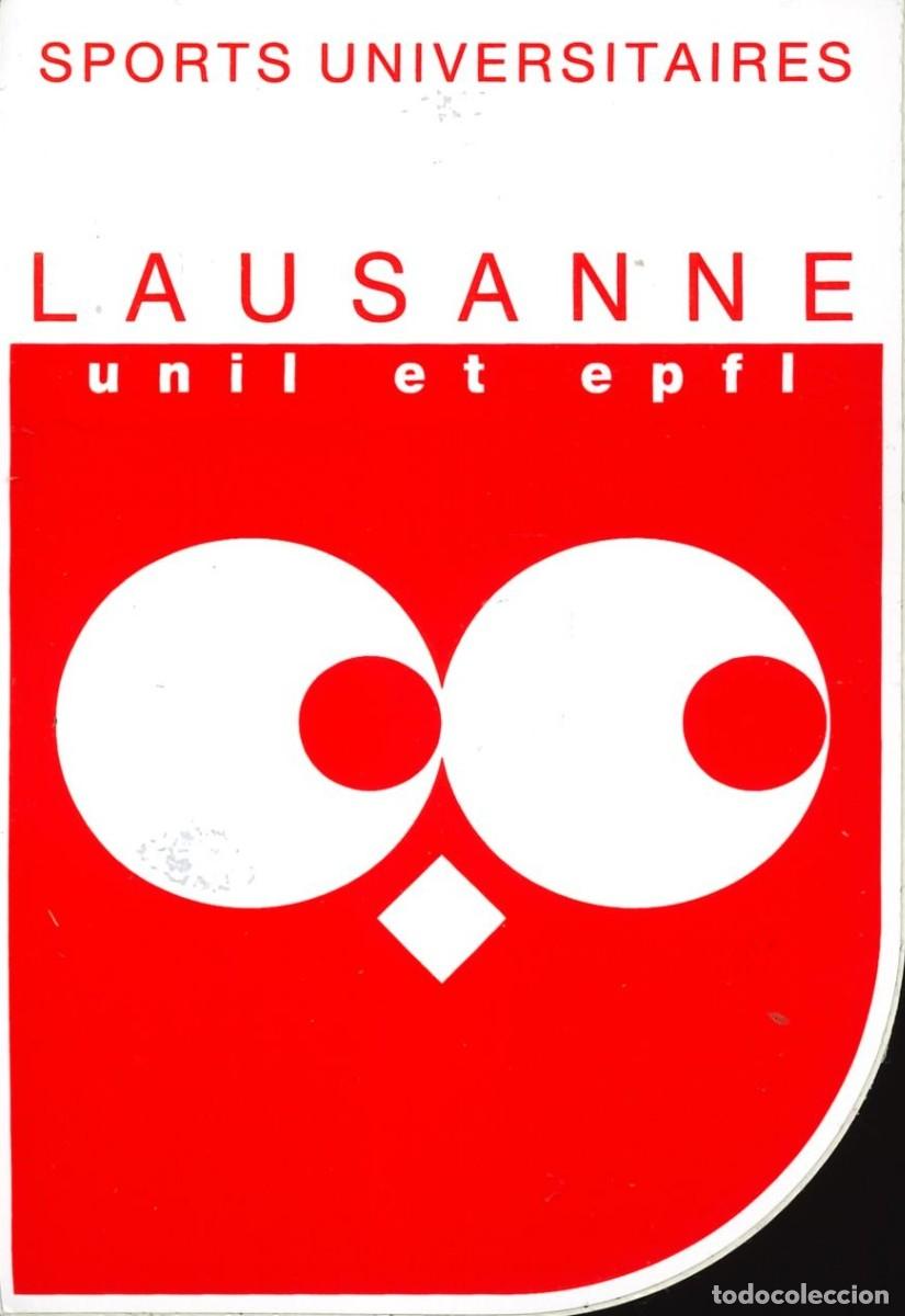 Pegatinas de colecci&oacute;n: PEGATINA - ADHESIVO - EXTRANJERAS - SUIZA - SPORTS UNIVERSITAIRES LAUSANNE - UNIL ET EPFL