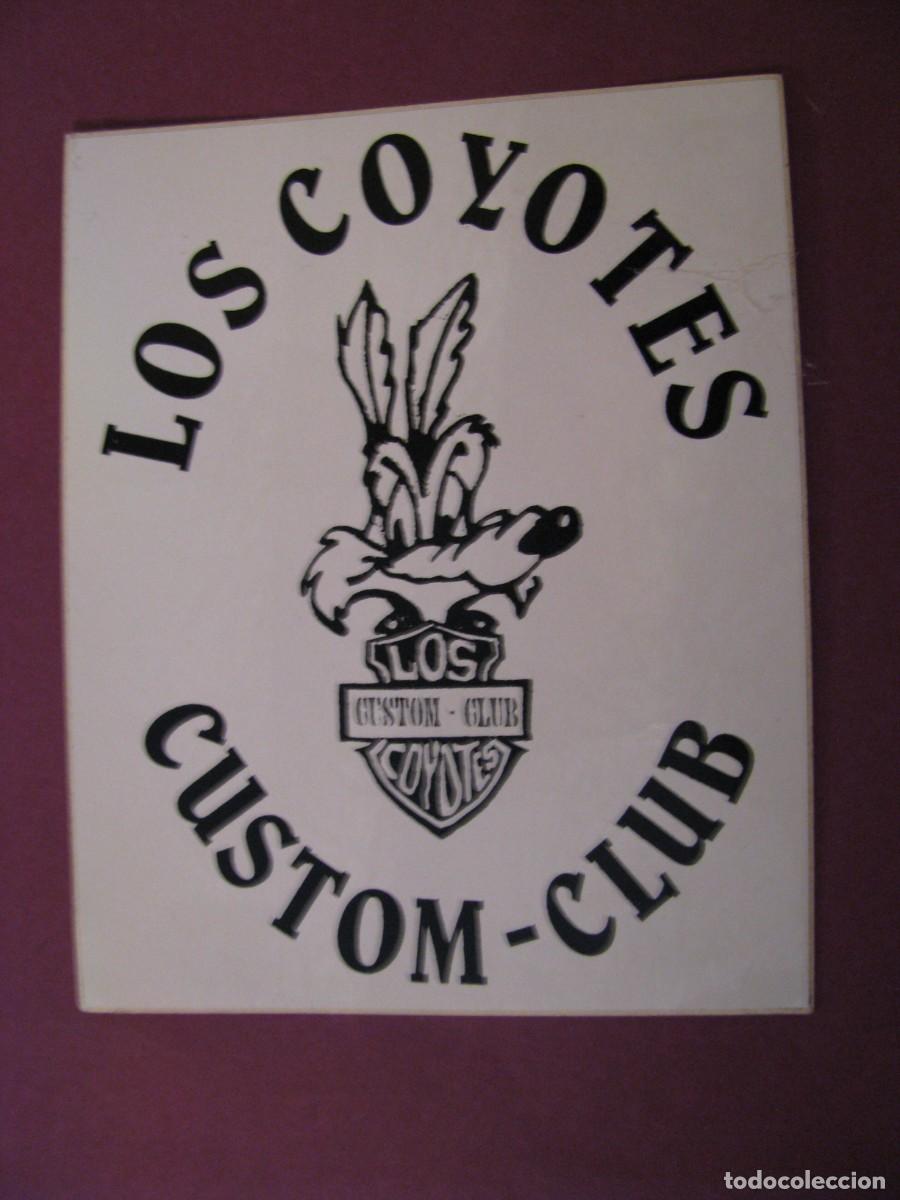 Pegatinas de colecci&oacute;n: PEGATINA LOS POYOTES, CUSTOM CLUB. MOTO CLUB. CAMPANILLAS, MALAGA. 10X7 CM
