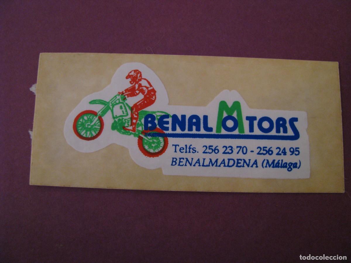 Pegatinas de colecci&oacute;n: PEGATINA BENAL MOTORS, BENALMADENA. 8X3,5 CM