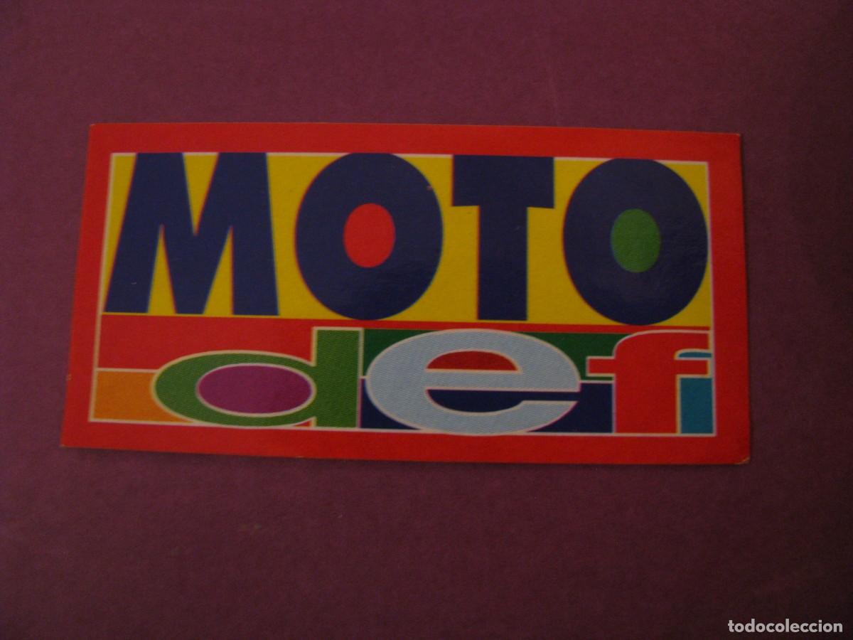 Pegatinas de colecci&oacute;n: PEGATINA MOTO DEF. 6X3 CM