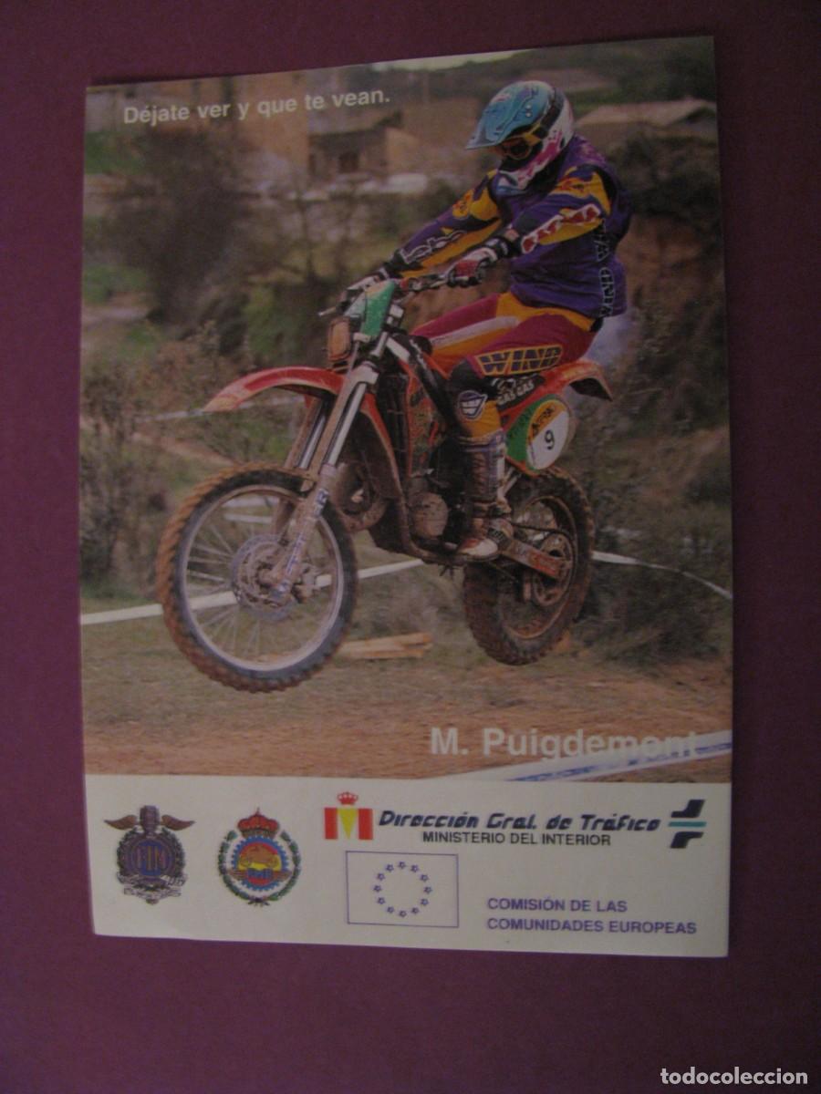 Pegatinas de colecci&oacute;n: PEGATINA DE DGT. MOTOS. DEJATE VER Y QUE TE VEAN. M. PUIGDEMONT. 10,5X7,5 CM