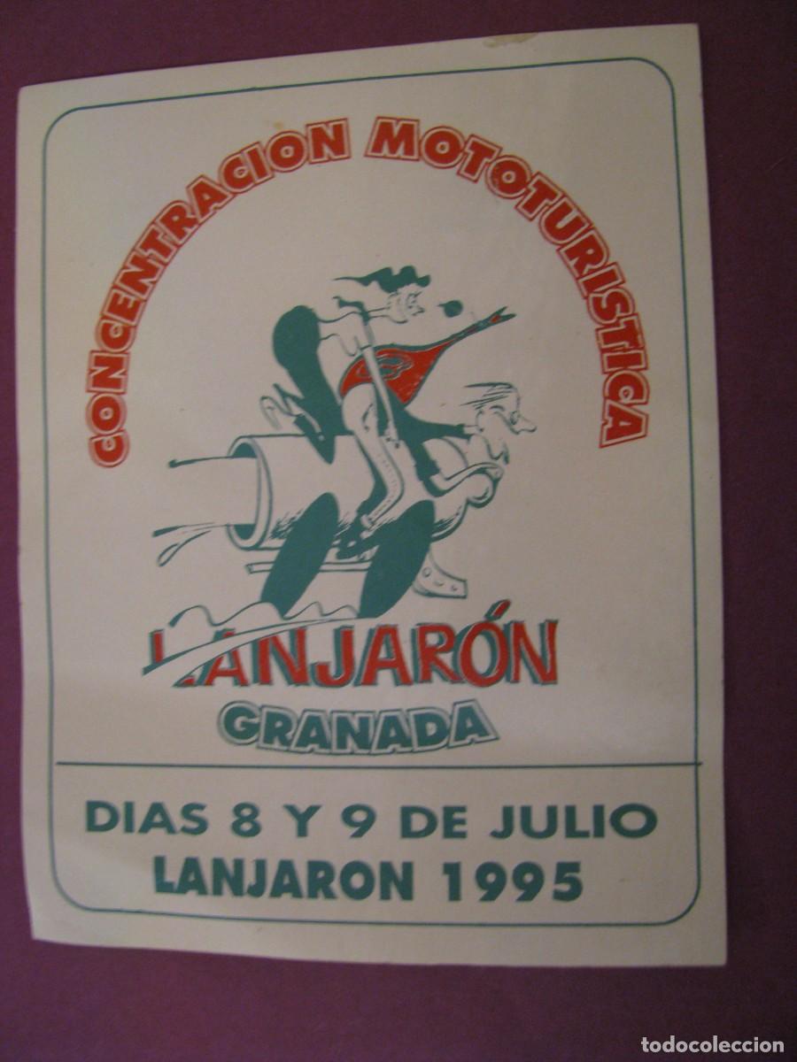 Pegatinas de colecci&oacute;n: PEGATINA CONCENTRACION MOTOTURISTICA. LANJARON, GRANADA. 1995